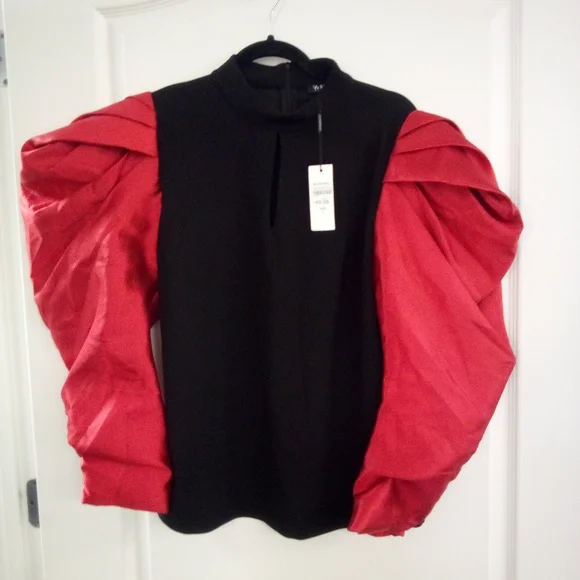 Why Dress Puff Sleeve shirt - Picture 1 of 5